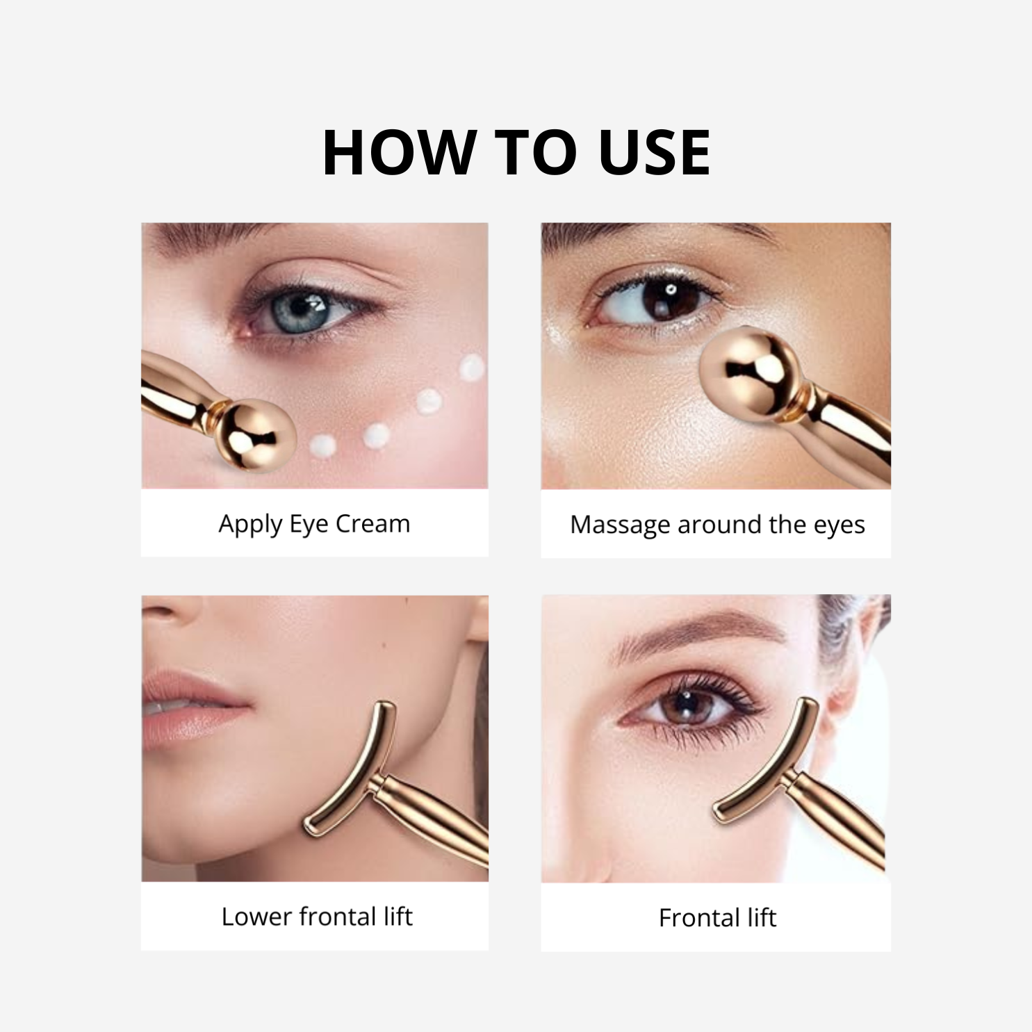 Luxe Metal Eye Massage Wands Set
