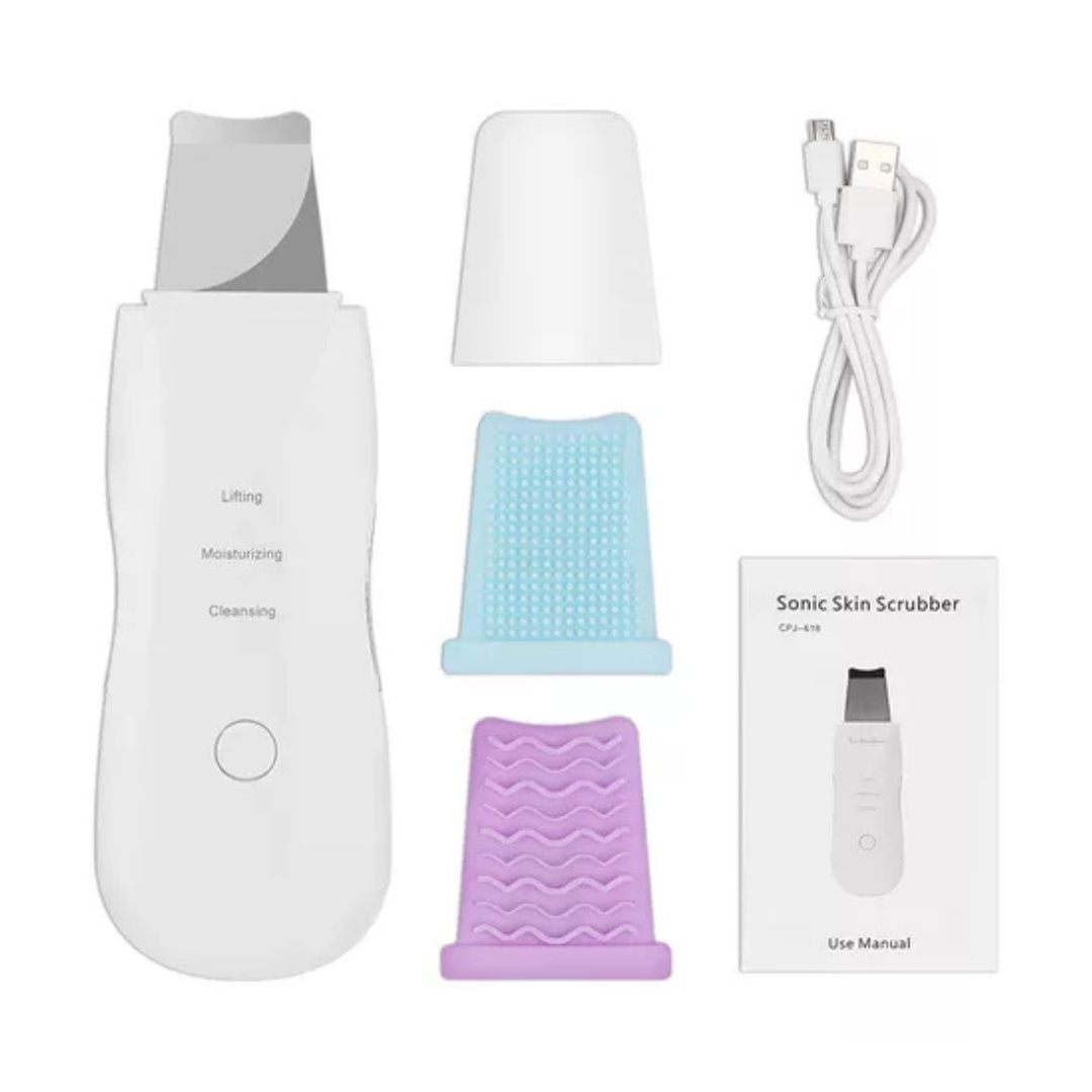3 in 1 Ultrasonic Skin Scrubber - Deep Cleanser