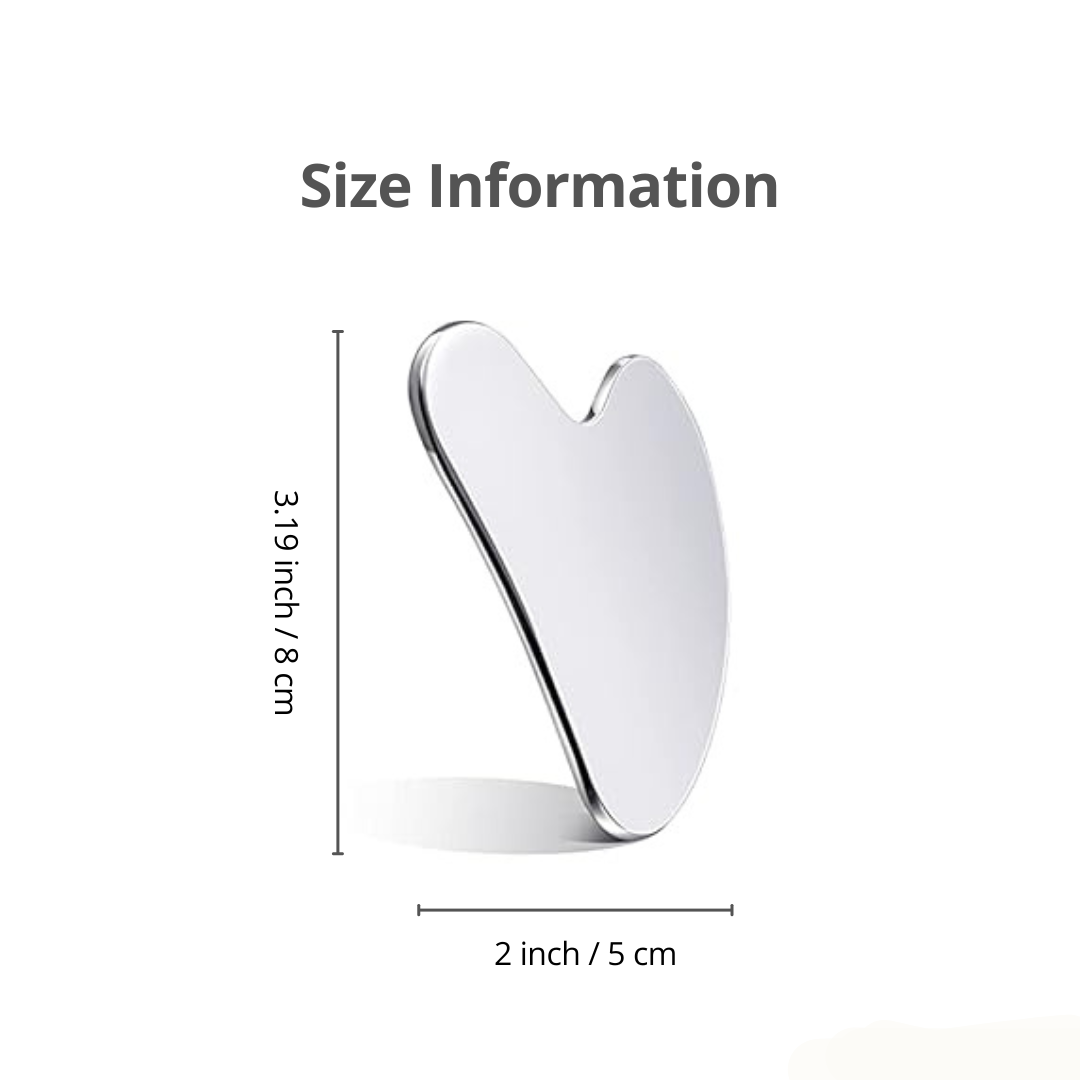 Premium Stainless Steel Gua Sha - For Sculpting & Face Lifting