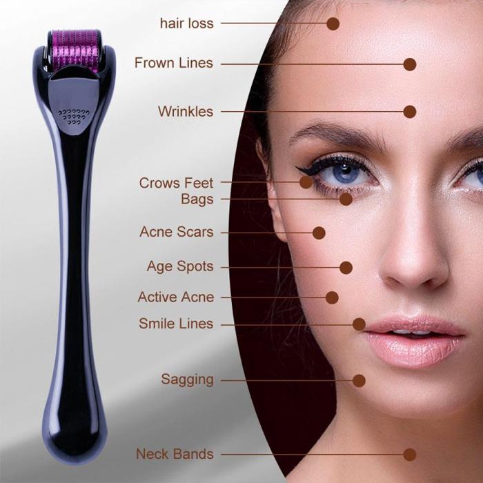 Derma Roller Titanium Needle 0.5 mm - Hair Growth & Skin Treatment